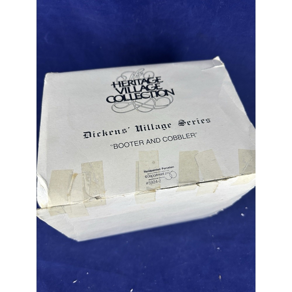 Dept. 56 Dickens' Heritage Village Series "Booter And Cobbler" #5924-2 In Box - Picture 2 of 9